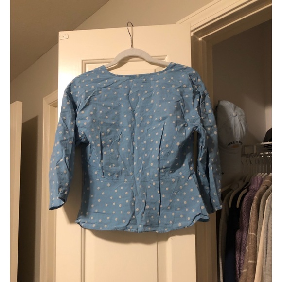 SOLD. Madewell | Polka Dot Blouse - Picture 3 of 6